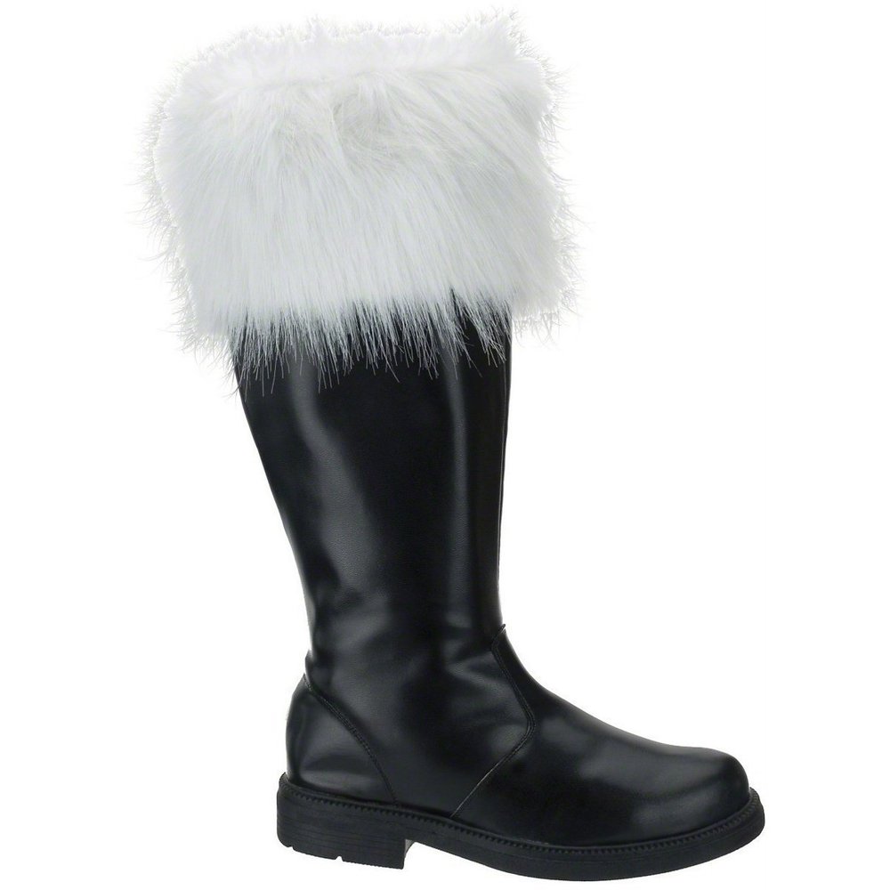 PROFESSIONAL SANTA CLAUS BOOTS LARGE - HALCO #949 SHOE SIZE 12-13 BLACK POL